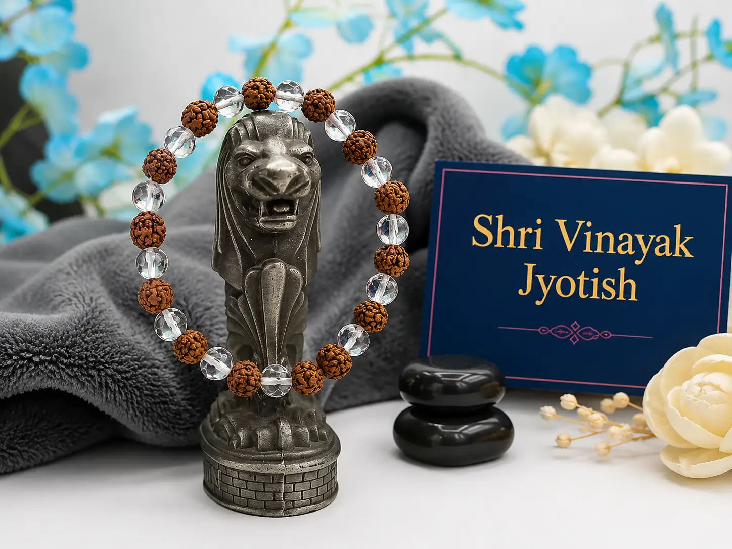 Rudraksha Crystal Bracelet